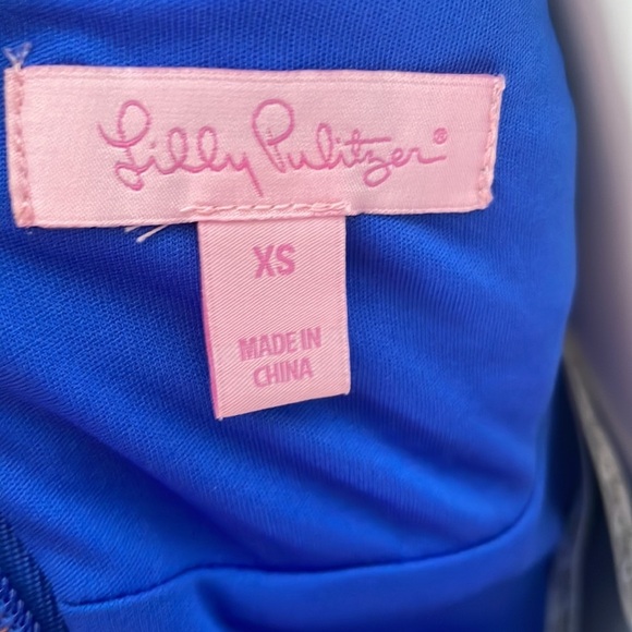 Lilly Pulitzer Rae Shift Brilliant Blue Dress - Picture 14 of 14